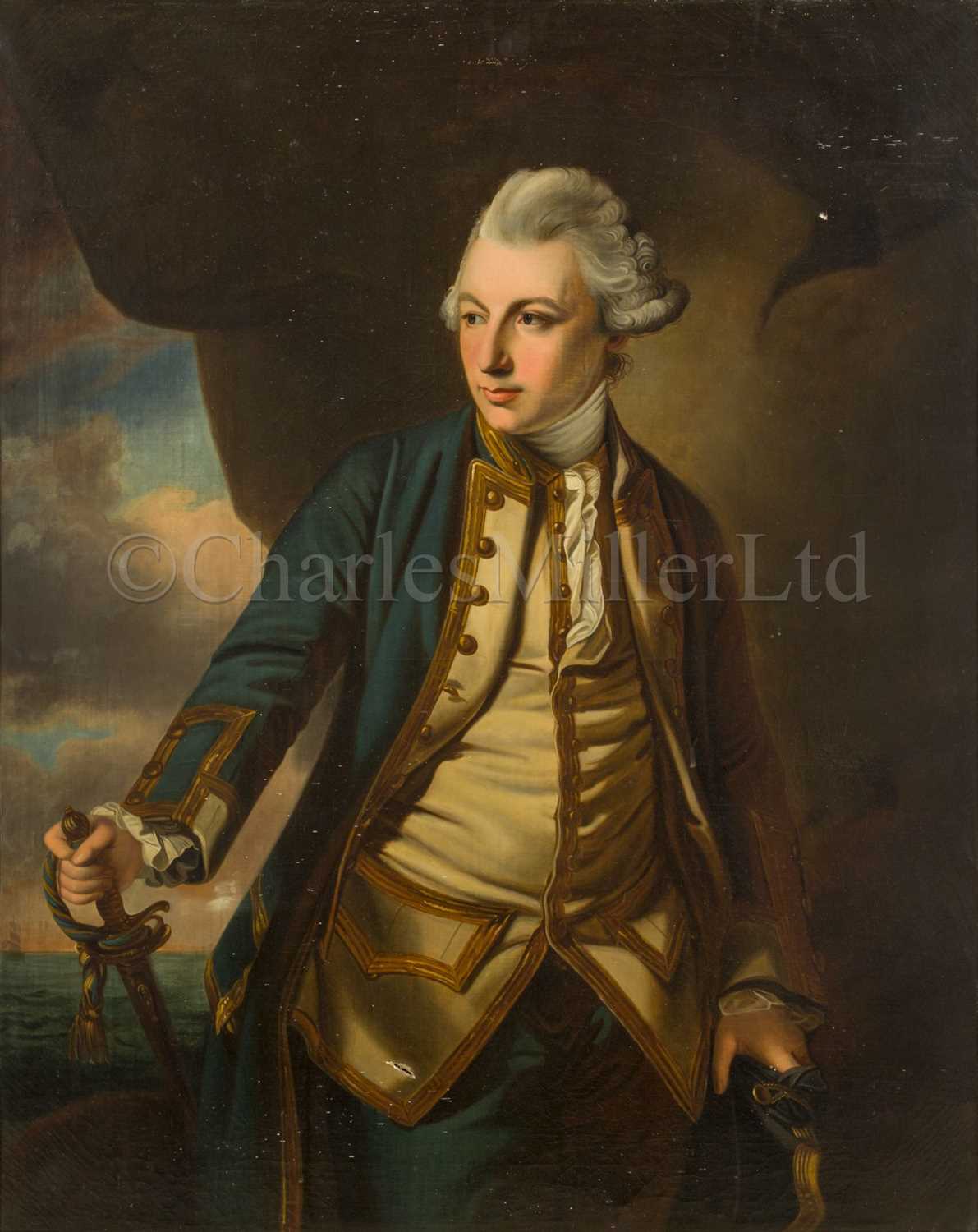 180 - AFTER FRANCIS COATES (19TH CENTURY) : Portrait of John Jervis, Earl of St Vincent circa 1769