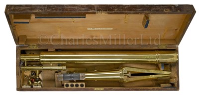 Lot 373 - A LATE 19TH-CENTURY 4IN. REFRACTING ASTRONOMICAL LIBRARY TELESCOPE BY ROSS, LONDON