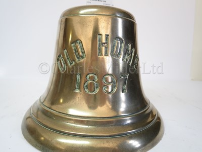Lot 126 - A SHIP’S BELL FROM THE COASTER S.S. OLD HOME, 1897