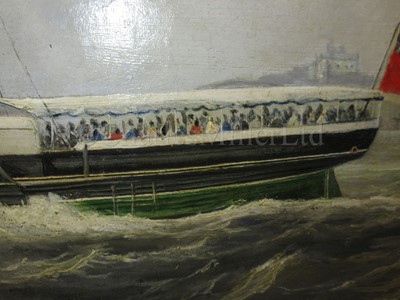 Lot 124 - JOHN SCOTT (BRITISH, 1802-1882) : The paddle steamer ‘Providence’ off Tynemouth