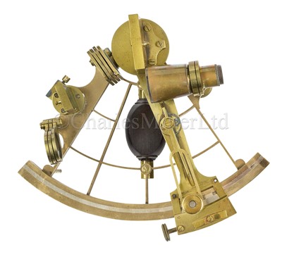 Lot 357 - A 6½IN. RADIUS VERNIER SEXTANT BY CRICHTON, LONDON, CIRCA 1920