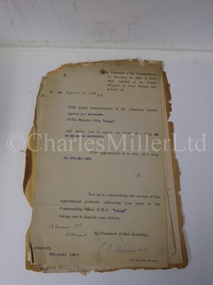 Lot 262 - LOG BOOKS FOR H.M.S. ALBION (JANUARY 15 1909 – MARCH 17 1909) AND H.M.S. SWIFTSURE (MARCH 18 1909 – JULY 15 1910)