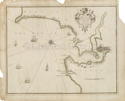 Lot 179 - AN 18TH CENTURY CHART OF THE OLD HEAD OF KINSALE, CIRCA 1750