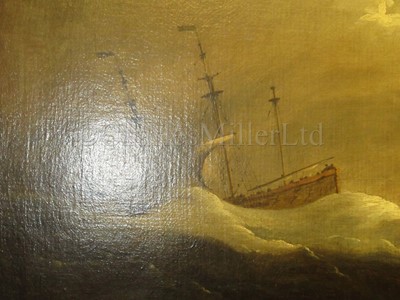 Lot 171 - CHARLES BROOKING (BRITISH, 1723-1759) : Storm at sea