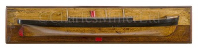 Lot 130 - A BUILDER’S HALF-MODEL, POSSIBLY FOR THE S.S. STRATHALLAN, CIRCA 1881