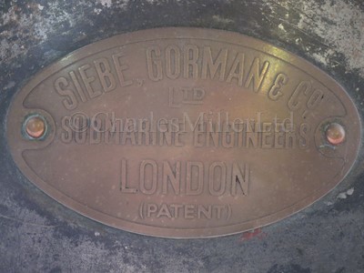 Lot 294 - A THREE-BOLT LIGHTWEIGHT DIVING HELMET BY SIEBE GORMAN & CO., LTD, LONDON, CIRCA 1930

A THREE-BOLT LIGHTWEIGHT DIVING HELMET BY SIEBE GORMAN & CO., LTD, LONDON, CIRCA 1930