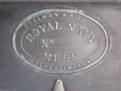 Lot 290 - A ROYAL NAVY MESS RUM FANNY, CIRCA 1900