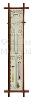 Lot 392 - A MODERN ADMIRAL FITZROY-TYPE BAROMETER BY RUSSELL OF NORWICH