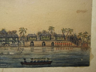 Lot 74 - CECIL S. STANLEY, (BRITISH, 19TH CENTURY) : Port Royal [Jamaica] from the harbour