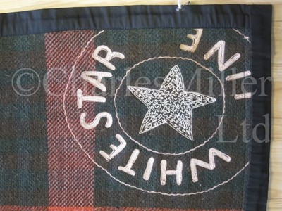 Lot 160 - TWO WHITE STAR LINE BLANKETS