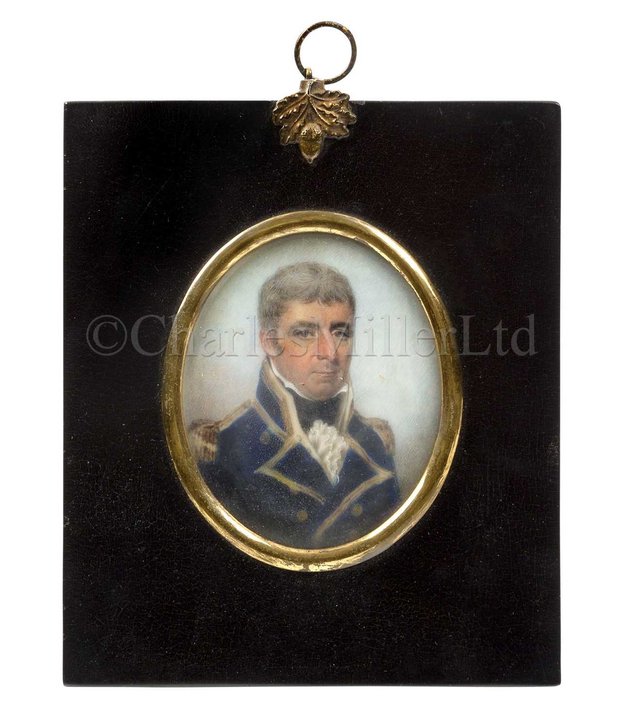 Lot 187 - Ø A MINIATURE PORTRAIT OF CAPTAIN EDWARD ROTHERAM