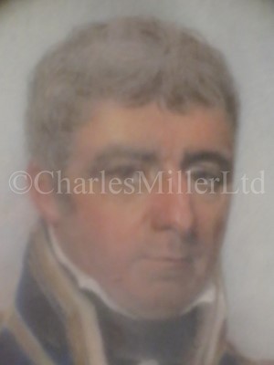 Lot 187 - Ø A MINIATURE PORTRAIT OF CAPTAIN EDWARD ROTHERAM