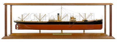 Lot 141 - A FINE AND ORIGINAL BUILDER’S MODEL FOR THE S.S. GENERAL CHURCH BUILT FOR THE BYRON S.S. CO. BY WILLIAM DOXFORD & SONS LTD, 1917