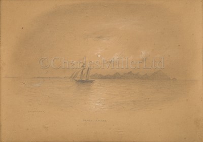 Lot 54 - OSWALD WALTER BRIERLY (BRITISH, 1817-1894) ; Fogo; The Yacht ‘Wanderer’; Porto Santo