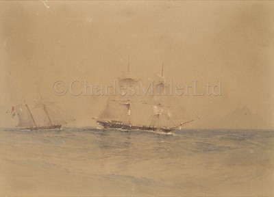 Lot 55 - OSWALD WALTER BRIERLY (BRITISH, 1817-1894) : Boyd’s ‘Wanderer' running back to Plymouth Sound