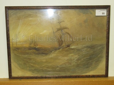 Lot 55 - OSWALD WALTER BRIERLY (BRITISH, 1817-1894) : Boyd’s ‘Wanderer' running back to Plymouth Sound
