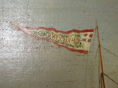 Lot 72 - J. LOY (ITALIAN, 19TH CENTURY) : The Danish brigantine ‘Christine’ off Trieste