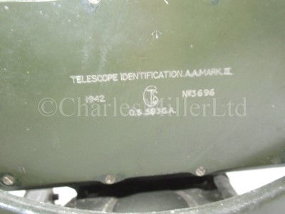 Lot 335 - A MARK III ANTI-AIRCRAFT RANGE FINDER TELESCOPE BY TROUGHTON & SIMMS, LONDON, CIRCA 1942