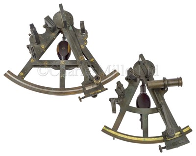 Lot 359 - AN 8IN. RADIUS DOUBLE-FRAMED ‘PLATINA’ SEXTANT BY TROUGHTON AND SIMS, LONDON, CIRCA 1820