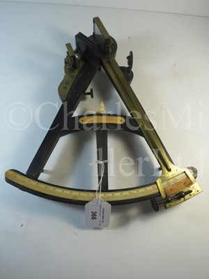 Lot 366 - Ø A 9½IN. RADIUS VERNIER OCTANT BY THOMAS HARRIS, LONDON, CIRCA 1810