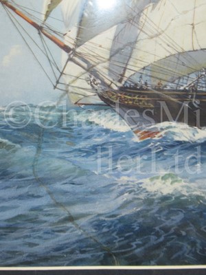 Lot 57 - ATTRIBUTED TO JACK SPURLING (BRITISH, 1871-1933): A clipper, plus another by a different hand