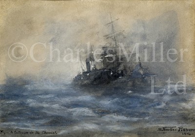 Lot 267 - NEVILLE SOTHEBY PITCHER, BRITISH (1889-1959) Fog – A Collision in the Channel