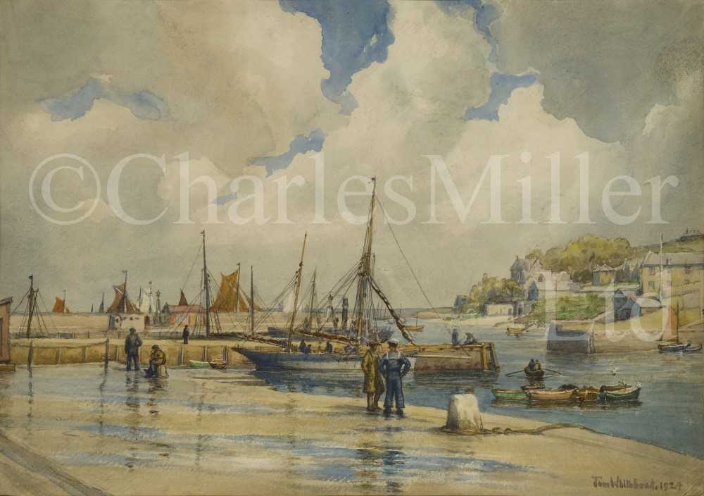 Lot 17 - TOM WHITEHEAD (BRITISH, 1886-1959) Brixham Harbour
