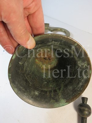Lot 64 - A SHIP'S BELL FROM THE CARGO SHIP JASON, 1870 and a whistle