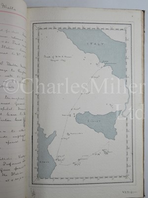 Lot 273 - A LATE 19TH CENTURY MIDSHIPMAN'S LOGBOOKS FROM H.M.S. NILE, ETC.