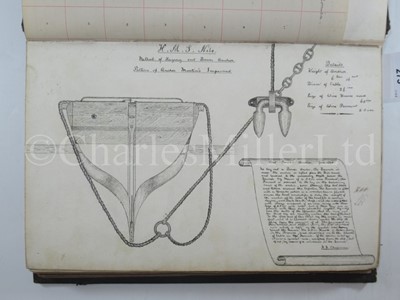 Lot 273 - A LATE 19TH CENTURY MIDSHIPMAN'S LOGBOOKS FROM H.M.S. NILE, ETC.