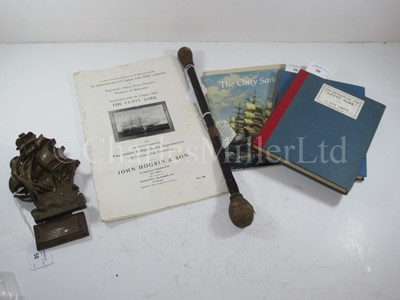 Lot 58 - Ø A BALEEN BOSUN'S STARTER FROM THE CUTTY SARK and other Cutty Sark related items
