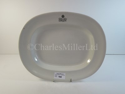 Lot 102 - A Royal Mail Steam Packet Company Elongate plate