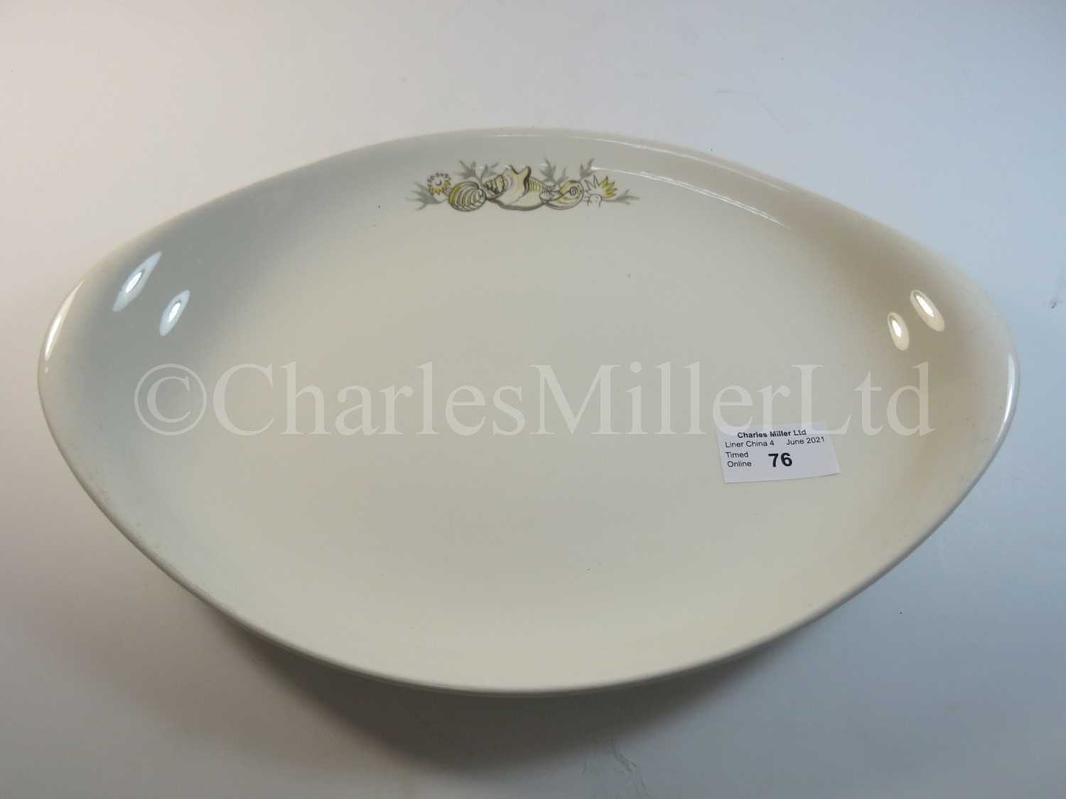 Lot 76 - An Orient Line oval plate