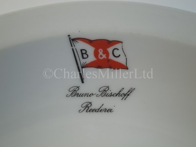 Lot 15 - A Bruno Bischoff Reederi soup bowl