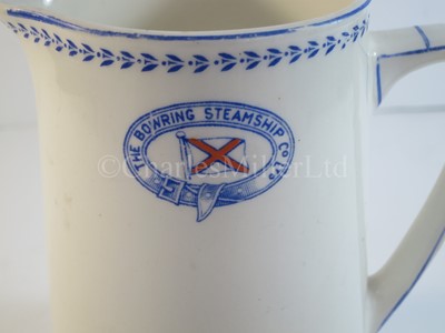 Lot 113 - A Bowring Steamship Co. Ltd jug