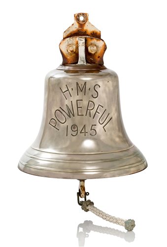 Lot 136 - THE SHIP'S BELL FOR THE AIRCRAFT CARRIER...