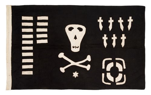 Lot 137 - A COMMEMORATIVE 'JOLLY ROGER' FROM H.M....