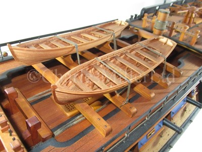 Lot 158 - A VERY FINE 1:36 SCALE ADMIRALTY BOARD STYLE MODEL FOR THE SIXTH-RATE 20-GUN SPHINX-CLASS FRIGATE SPHINX [1775]