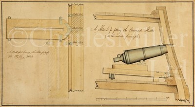 Lot 182 - A TECHNICAL PROFILE PLAN FOR A CARRONADE, 1851