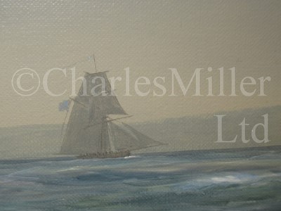Lot 160 - TIM THOMPSON, BRITISH (1951) The frigate action between H.M.S Crescent and La Reunion, 1793