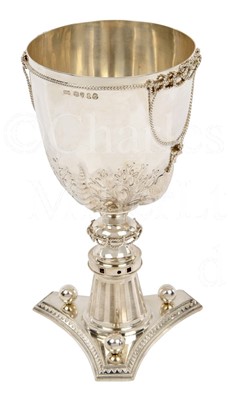 Lot 212 - A VICTORIAN SILVER MARITIME CUP