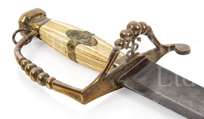 Lot 169 - Ø A FIVE-BALL OR BEAD PATTERN HANGER FOR THE ROYAL NAVY, CIRCA 1790