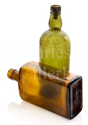 Lot 225 - TWO WHISKY BOTTLES RECOVERED FROM THE WRECK OF THE S.S. POLITICAN