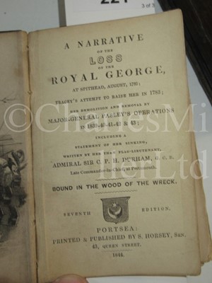 Lot 221 - 'TRUE STORIES OF H.M. SHIP ROYAL GEORGE FROM 1746 TO 1841 ...'