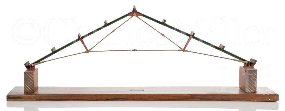 Lot 369 - A TECHNICAL SCALE MODEL OF A ROOF TRUSS BY G. COUSENS LTD, MANCHESTER