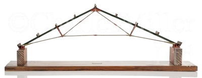 Lot 369 - A TECHNICAL SCALE MODEL OF A ROOF TRUSS BY G. COUSENS LTD, MANCHESTER