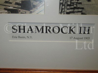 Lot 84 - A SET OF PHOTOGRAPHS OF SHAMROCK III, POSSIBLY BY BOLLE OF NEW YORK