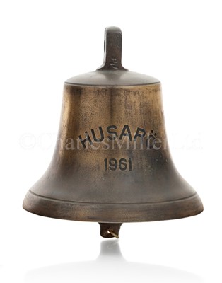 Lot 140 - THE SHIP'S BELL FROM THE  CARGO M.V. HUSARÖ, 1961
