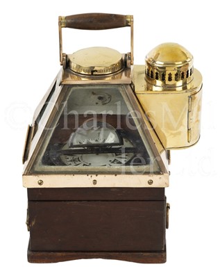 Lot 261 - A DENT PATENT 182 BOAT COMPASS BY WHYTE, THOMSON & CO., GLASGOW, CIRCA 1915