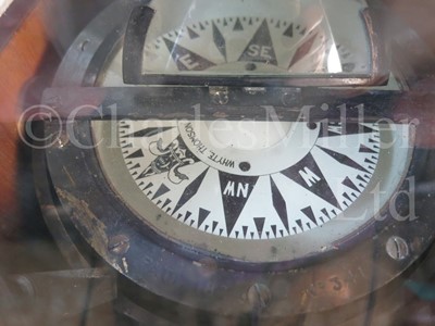Lot 261 - A DENT PATENT 182 BOAT COMPASS BY WHYTE, THOMSON & CO., GLASGOW, CIRCA 1915